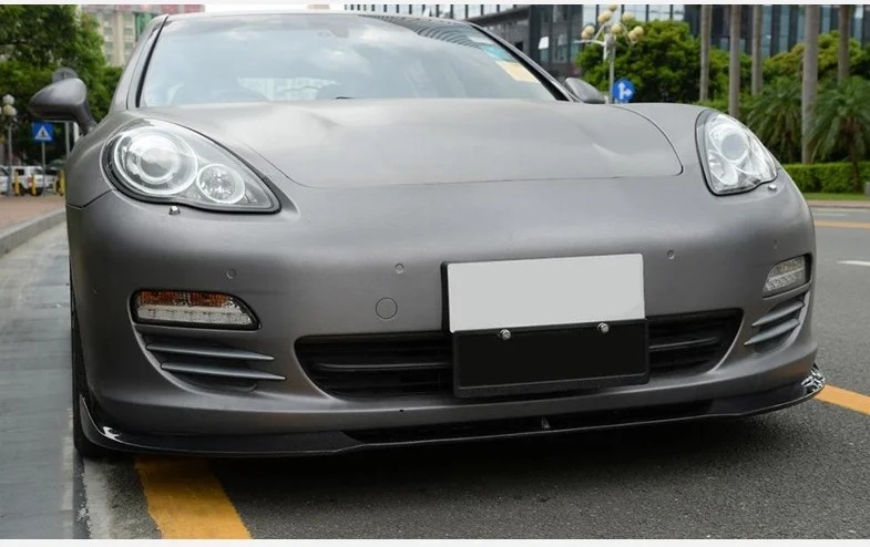 High Quality Carbon Fiber Upper Front Lip Bumper Splitter Front Bumper Crash Bar for  Panamer 2009-2011